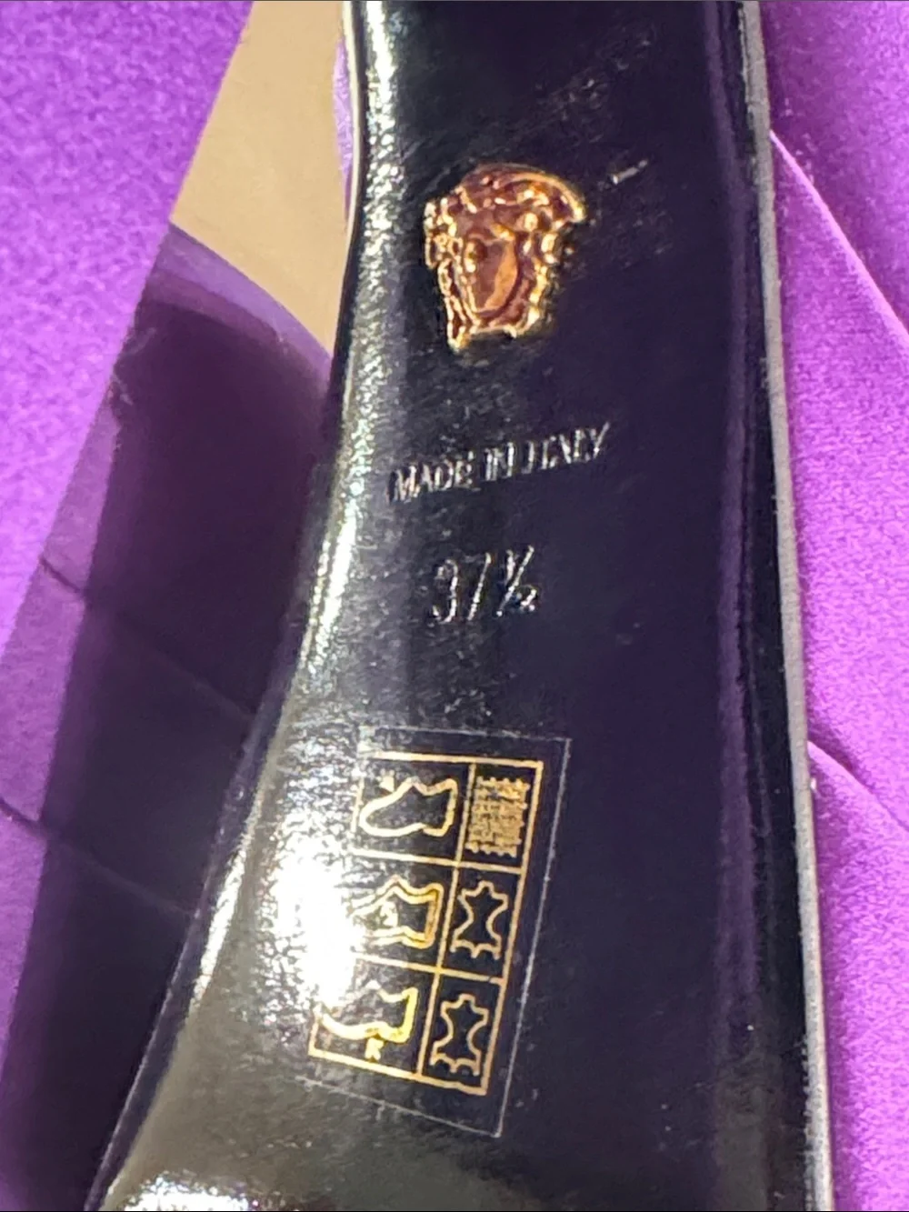 Versace Purple Platforms